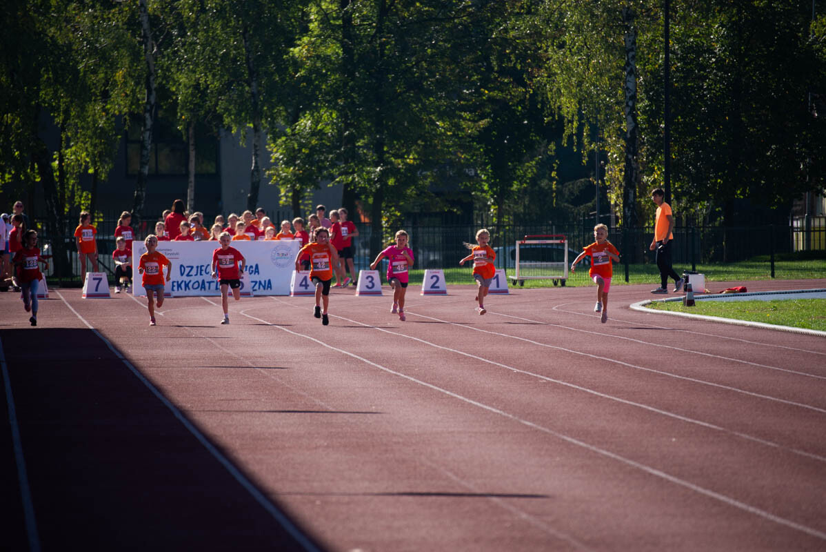 II tura Dziecięcej Ligi Lekkoatletycznej w Rudzie Śląskiej. / fot. Natalia Salwiczek