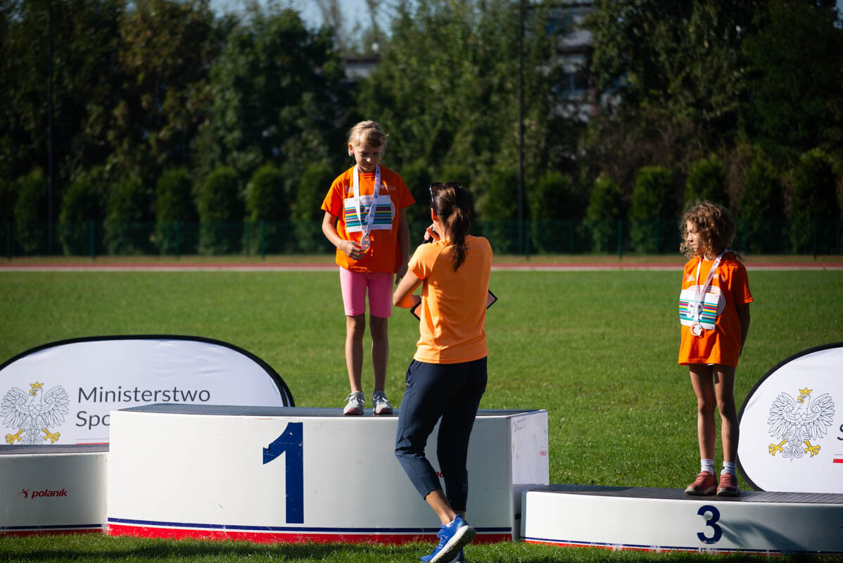II tura Dziecięcej Ligi Lekkoatletycznej w Rudzie Śląskiej. / fot. Natalia Salwiczek