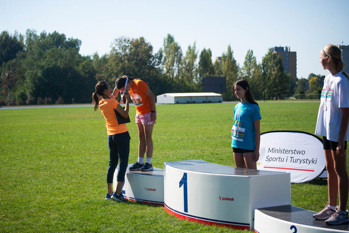 II tura Dziecięcej Ligi Lekkoatletycznej w Rudzie Śląskiej. / fot. Natalia Salwiczek