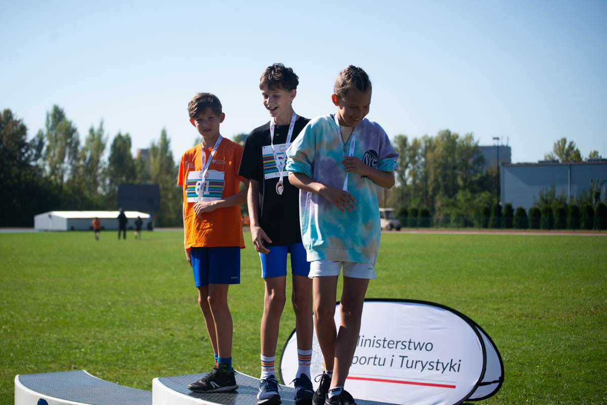 II tura Dziecięcej Ligi Lekkoatletycznej w Rudzie Śląskiej. / fot. Natalia Salwiczek