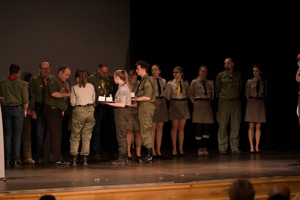 Hufiec Ruda Śląska świętuje 100-lecie harcerstwa na terenach miasta. Z tej okazji w czwartek, 18 listopada, podczas uroczystej gali zostały wręczone nagrody i wyróżnienia dla osób najbardziej zaangażowanych w działalność rudzkiej organizacji. 
fot. UM Ruda Śląska / Hufiec ZHP