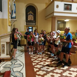 Powrót pielgrzymki z Jasnej Góry