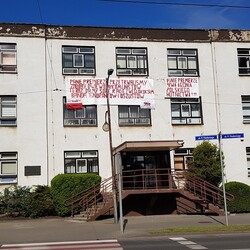 Akcja protestacyjna w Hucie Pokój