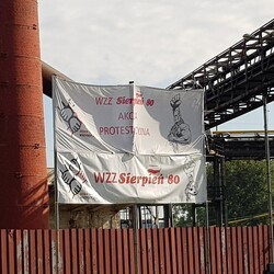 Akcja protestacyjna w Hucie Pokój