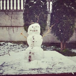 Pierwszy śnieg w Rudzie Śląskiej
