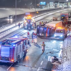 Wypadek TIR-a na DTŚ