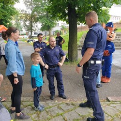 Sierżant Ruda na spotkaniu z dziećmi