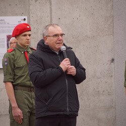 Odsłonięcie tablicy upamiętniającej Grażynę Dziedzic