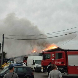 Pożar przy ul. Pionierów