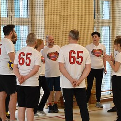 Trening przed meczem WOŚP