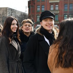 Zatańczyli poloneza na rynku