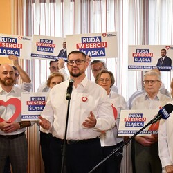 Konferencja prasowa Arkadiusza Pilarza