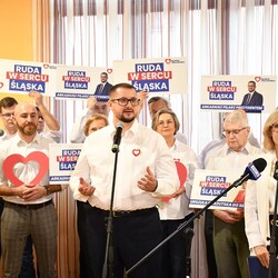 Konferencja prasowa Arkadiusza Pilarza