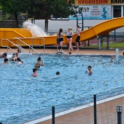 Otwarcie letniego basenu w Rudzie Śląskiej