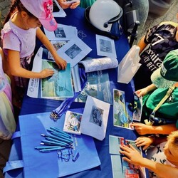 Policja na festynie przed Aquadromem