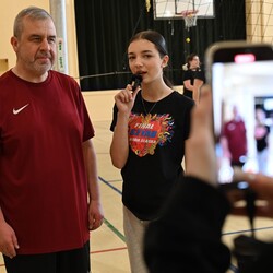 Trening do meczu WOŚP