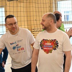 Trening do meczu WOŚP