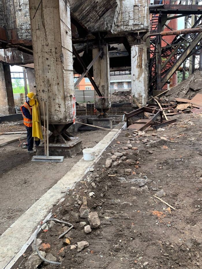 Prace przy adaptacji Wielkiego Pieca przebiegają zgodnie z planem/fot. FB Michał Pierończyk