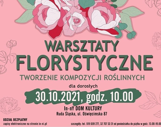 Bezpłatne warsztaty florystyczne - "TWORZENIE KOMPOZYCJI ROŚLINNYCH"