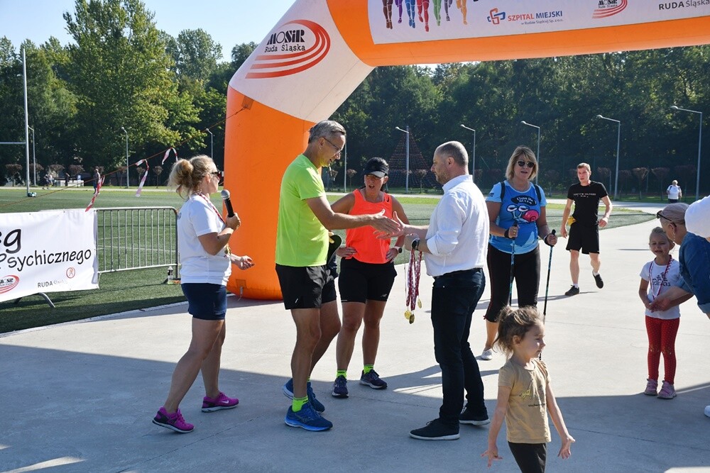Po raz dziewiąty w Rudzie Śląskiej odbył się „Bieg – marsz dla zdrowia psychicznego”. fot. Jacek Knapik