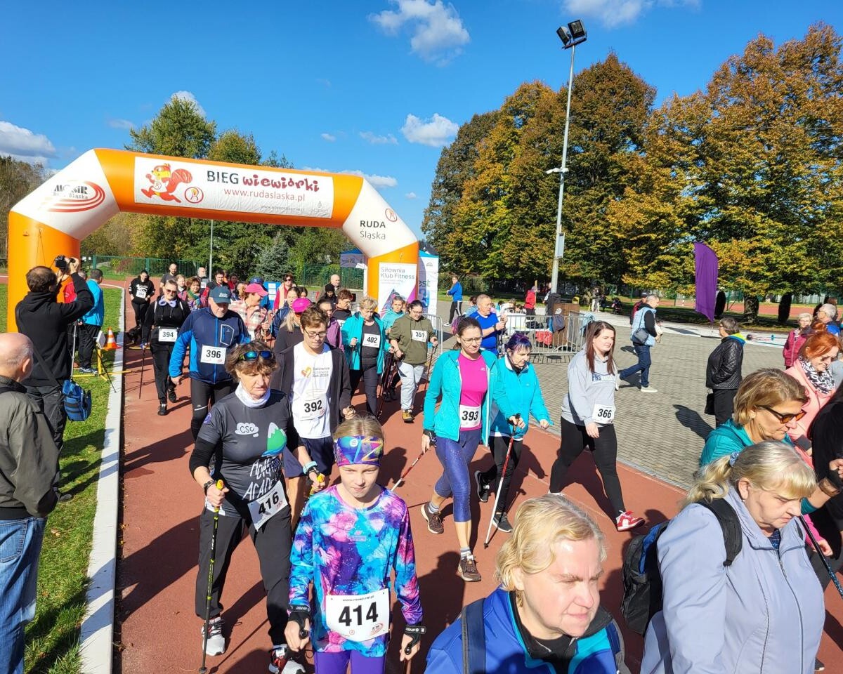Za nami październikowy Bieg Wiewiórki / fot. MOSiR Ruda Śląska FB