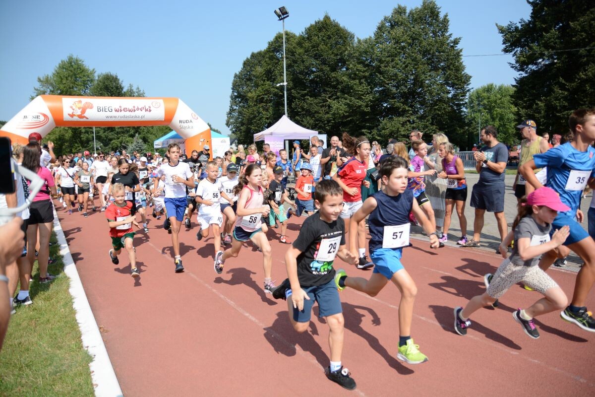 Odbyła się sierpniowa edycja Biegu Wiewiórki! W sobotę 24 sierpnia 2024 roku  wszyscy chętni tradycyjnie zebrali się przy Szkole Podstawowej Sportowej nr 15 przy ul. Energetyków 15, aby wziąć udział w zawodach biegowych. / fot. Marek Faber
