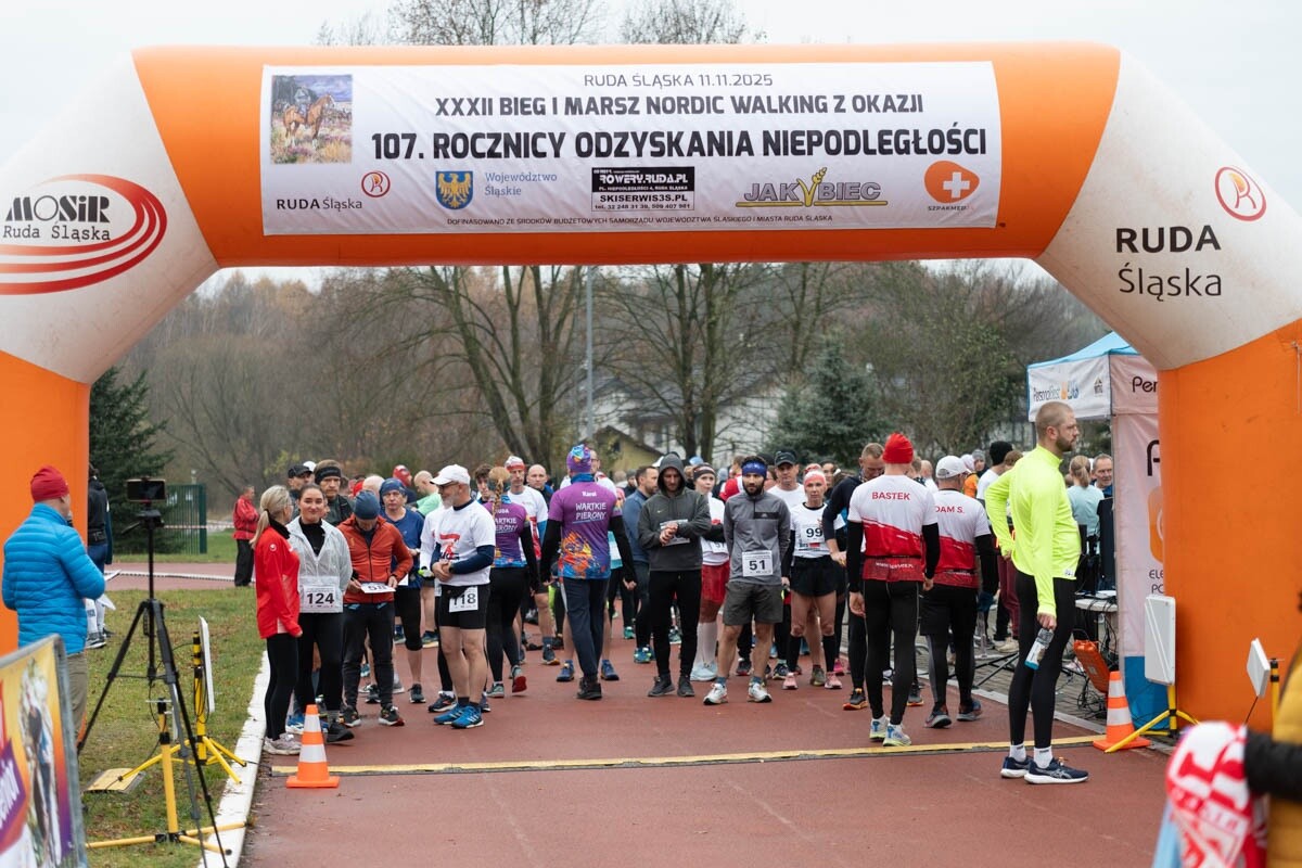 Biegi Niepodległości w Rudzie Śląskiej. / fot. Marek Faber