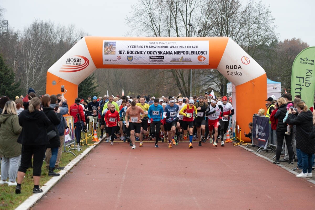 Biegi Niepodległości w Rudzie Śląskiej. / fot. Marek Faber