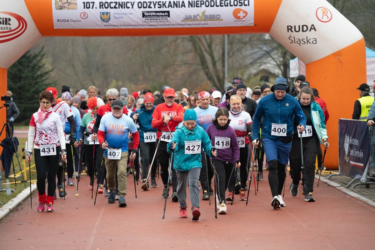 Biegi Niepodległości w Rudzie Śląskiej. / fot. Marek Faber