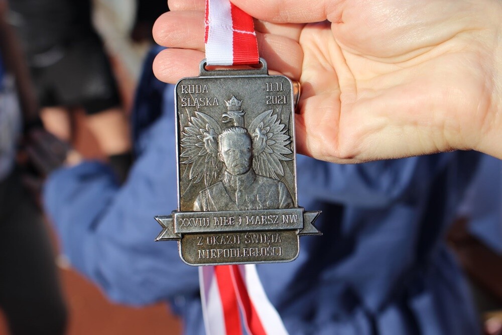 W lasach halembskich rudzianie świętowali 11 listopada na sportowo. Zostały tam zorganizowane XXVIII Biegi Niepodległości. 
fot. UM Ruda Śląska