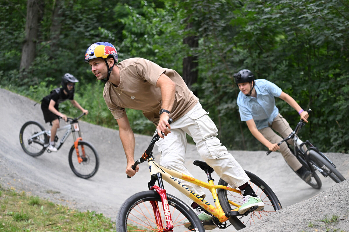 Rowerowe show z Dawidem Godźkiem za nami! Emocje, triki i wspólna jazda na Bielszowice Trails. / fot. Marek Faber
