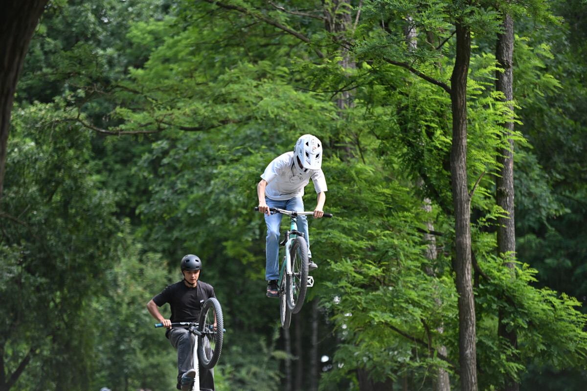 Rowerowe show z Dawidem Godźkiem za nami! Emocje, triki i wspólna jazda na Bielszowice Trails. / fot. Marek Faber
