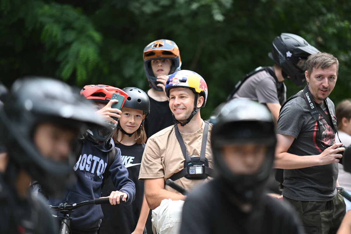 Rowerowe show z Dawidem Godźkiem za nami! Emocje, triki i wspólna jazda na Bielszowice Trails. / fot. Marek Faber
