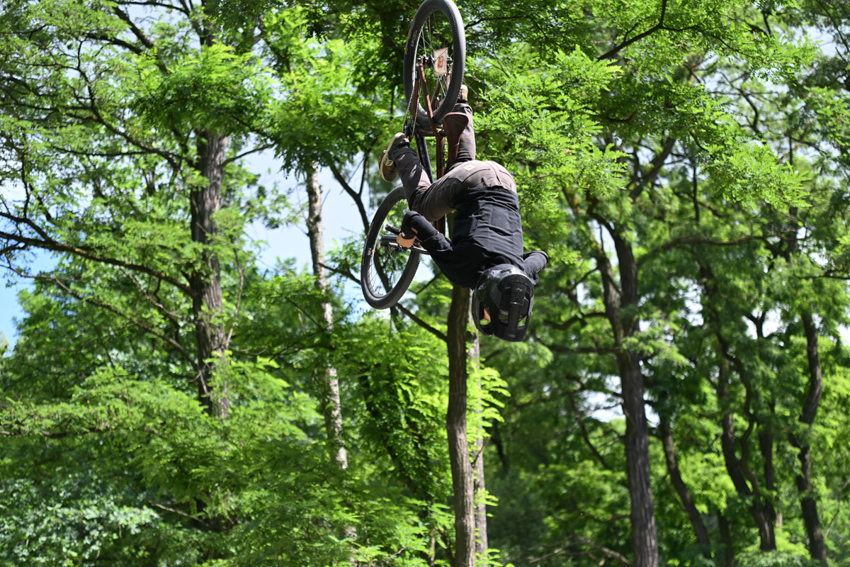 Rowerowe show z Dawidem Godźkiem za nami! Emocje, triki i wspólna jazda na Bielszowice Trails. / fot. Marek Faber