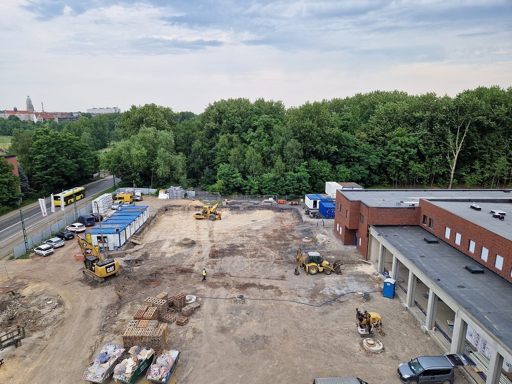 Budowa nowej strażnicy w Rudzie Śląskiej idzie pełną parą! / fot. KW PSP w Katowicach