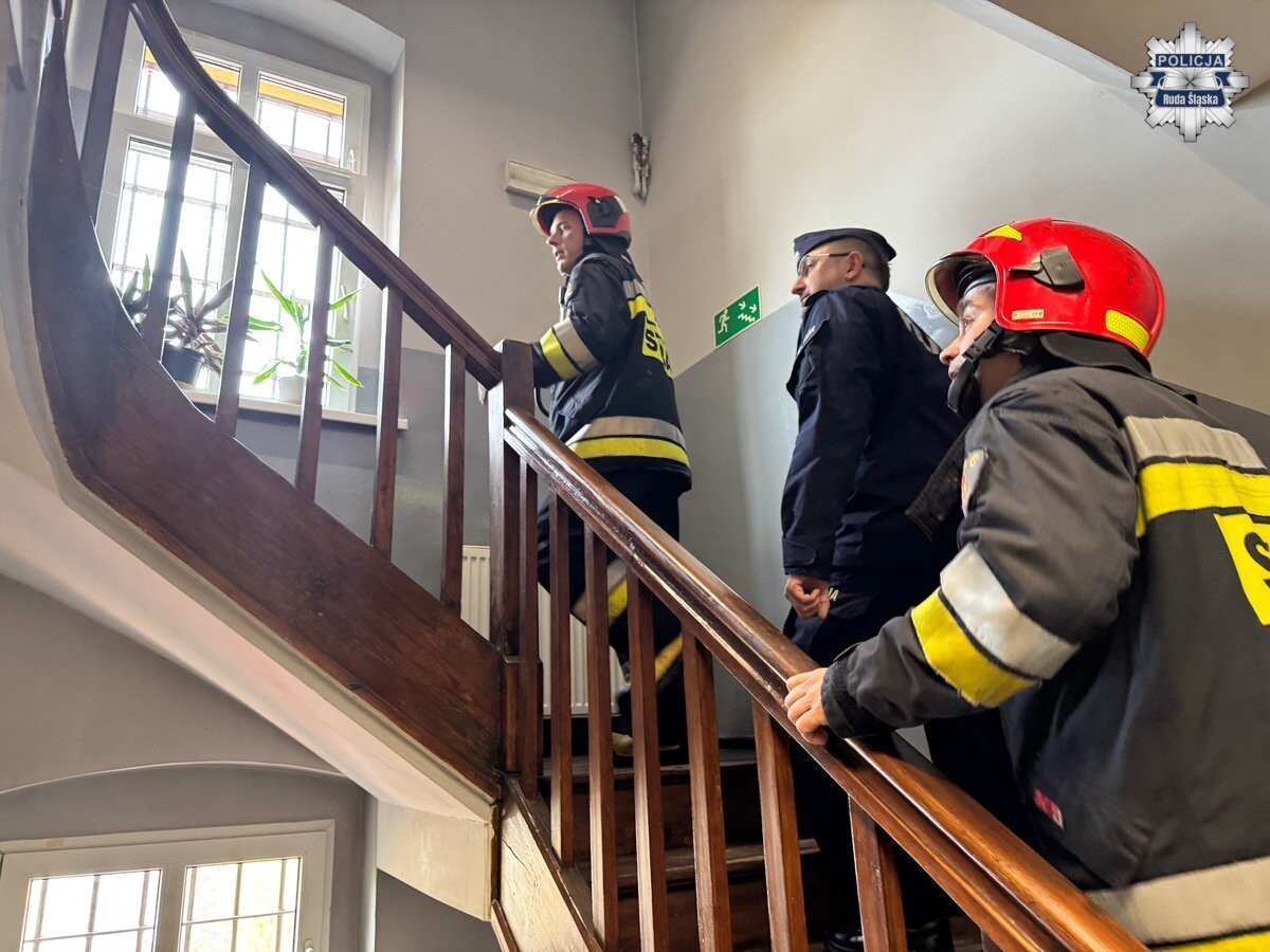 Ćwiczenia służb w Komisariacie Policji II w Rudzie Śląskiej. / fot. KMP Ruda Śląska