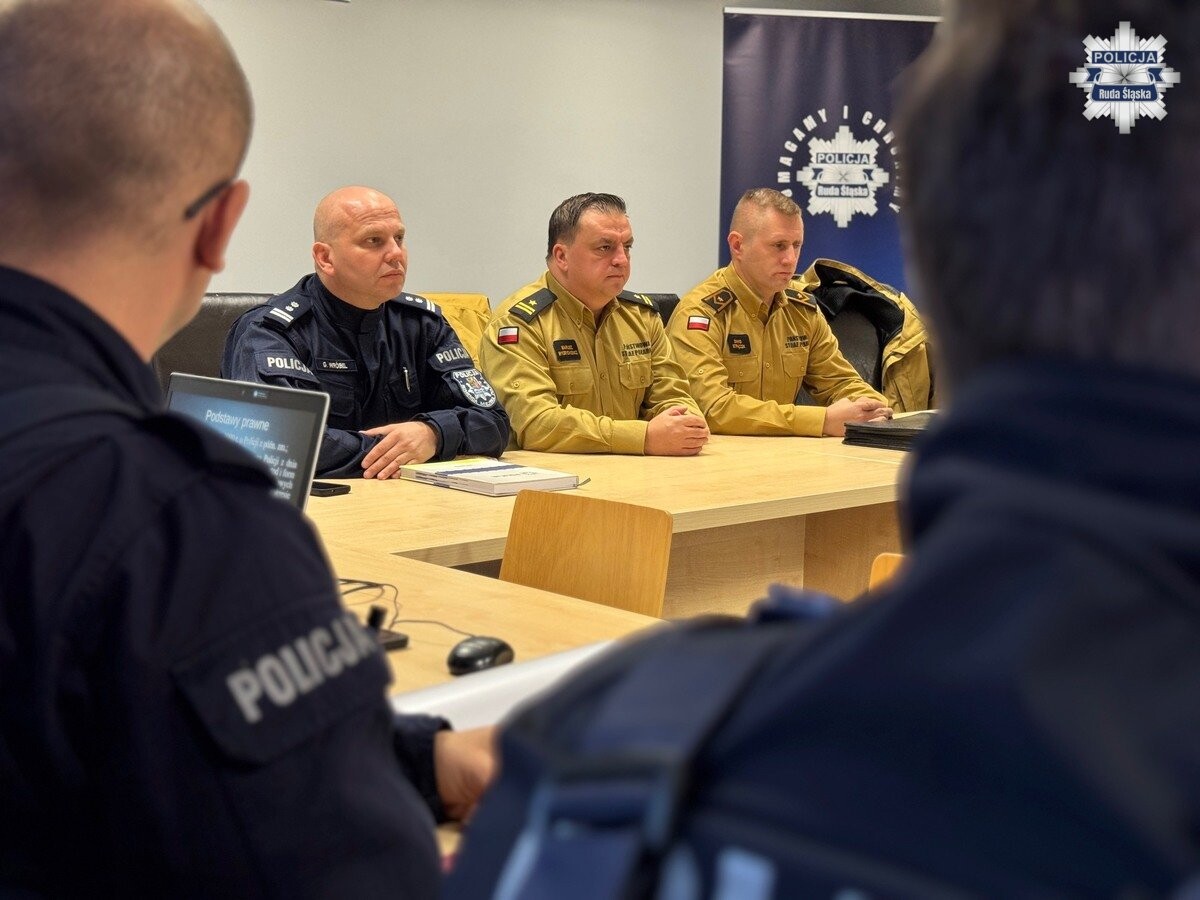 Ćwiczenia służb w Komisariacie Policji II w Rudzie Śląskiej. / fot. KMP Ruda Śląska
