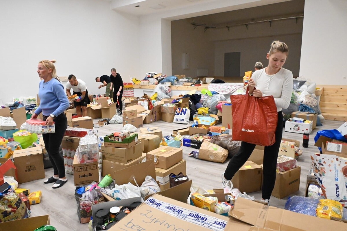 Dary dla powodzian w Grodkowie. / fot. UM Ruda Śląska