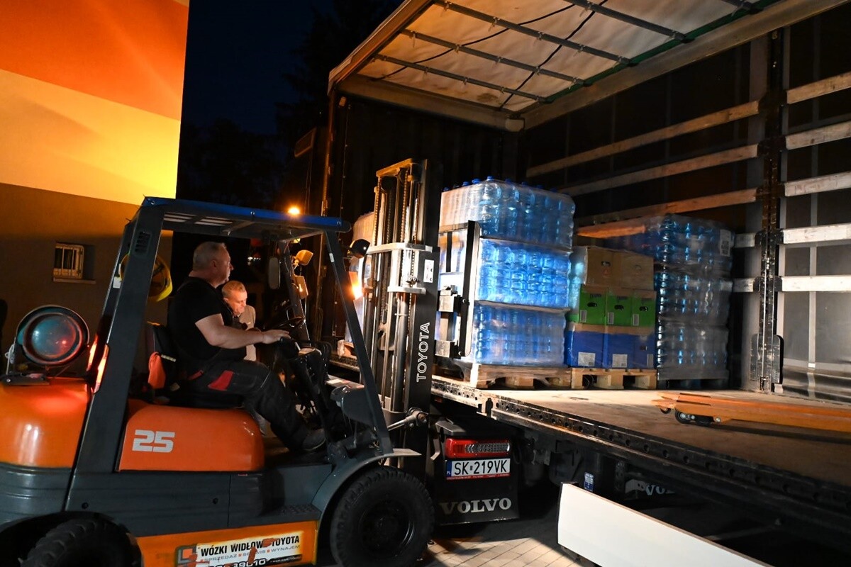 Dary dla powodzian w Grodkowie. / fot. UM Ruda Śląska