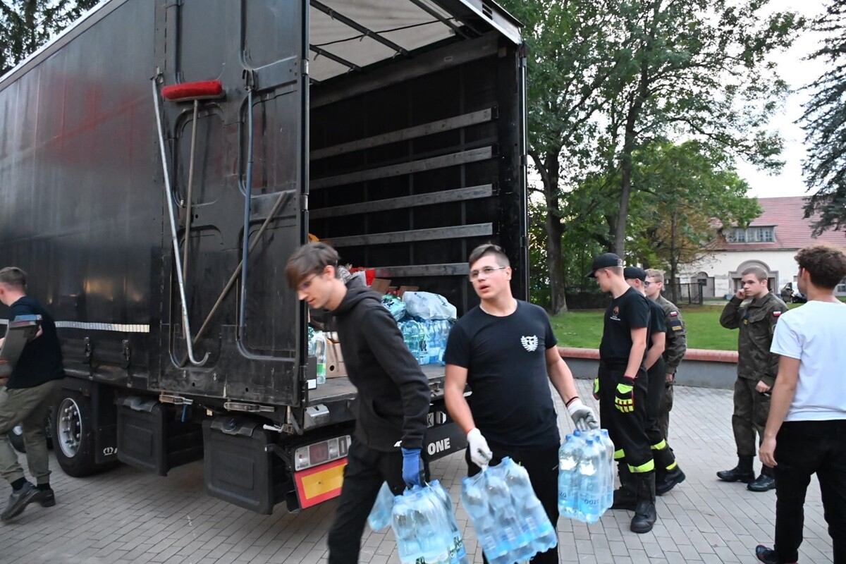 Dary dla powodzian w Grodkowie. / fot. UM Ruda Śląska