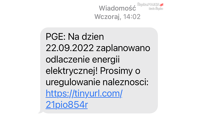 Dostałeś SMS z PGE o wyłączeniu prądu? Uważaj, to może być oszustwo