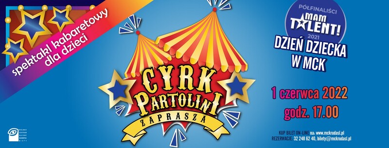 Dzień Dziecka w MCK. Cyrk Partolini zaprasza spektakl kabaretowy dla dzieci