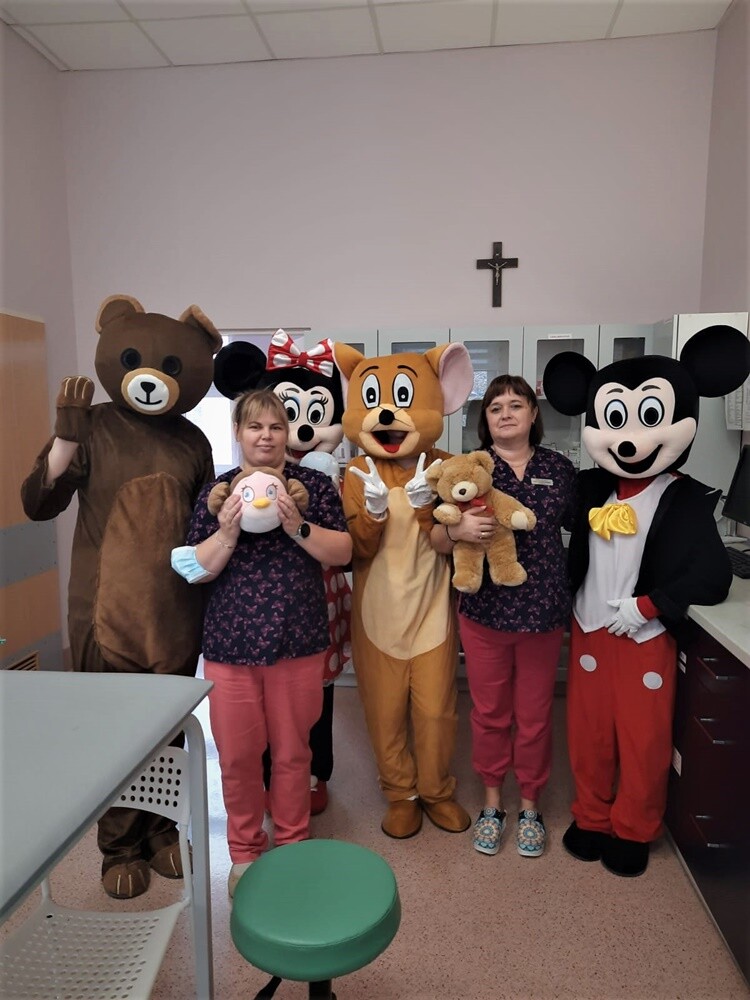 Dzień pluszowego misia w rudzkim szpitalu. / fot. Szpital Miejski w Rudzie Śląskiej