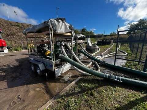 W związku z intensywnymi opadami deszczu, które przeszły nad Rudą Śląską, strażacy odnotowali łącznie 94 interwencje / fot. PSP Ruda Śląska