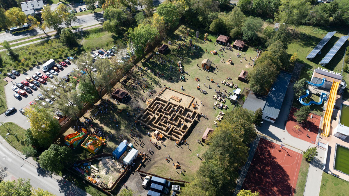 Farma Dyniowa w Rudzie Śląskiej w końcu otwarta! / fot. Dron Ruda - Krzysztof Faber