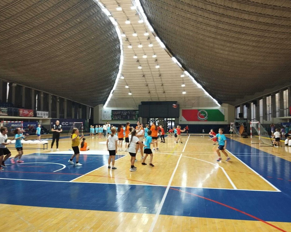 29 października dzieci z trzech rudzkich szkół wzięły udział w turnieju zorganizowanym w ramach programu "Gramy w Ręczną" / fot. Ł. Wodarski