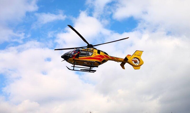 Halemba: Przy ulicy Młyńskiej lądował śmigłowiec LPR!