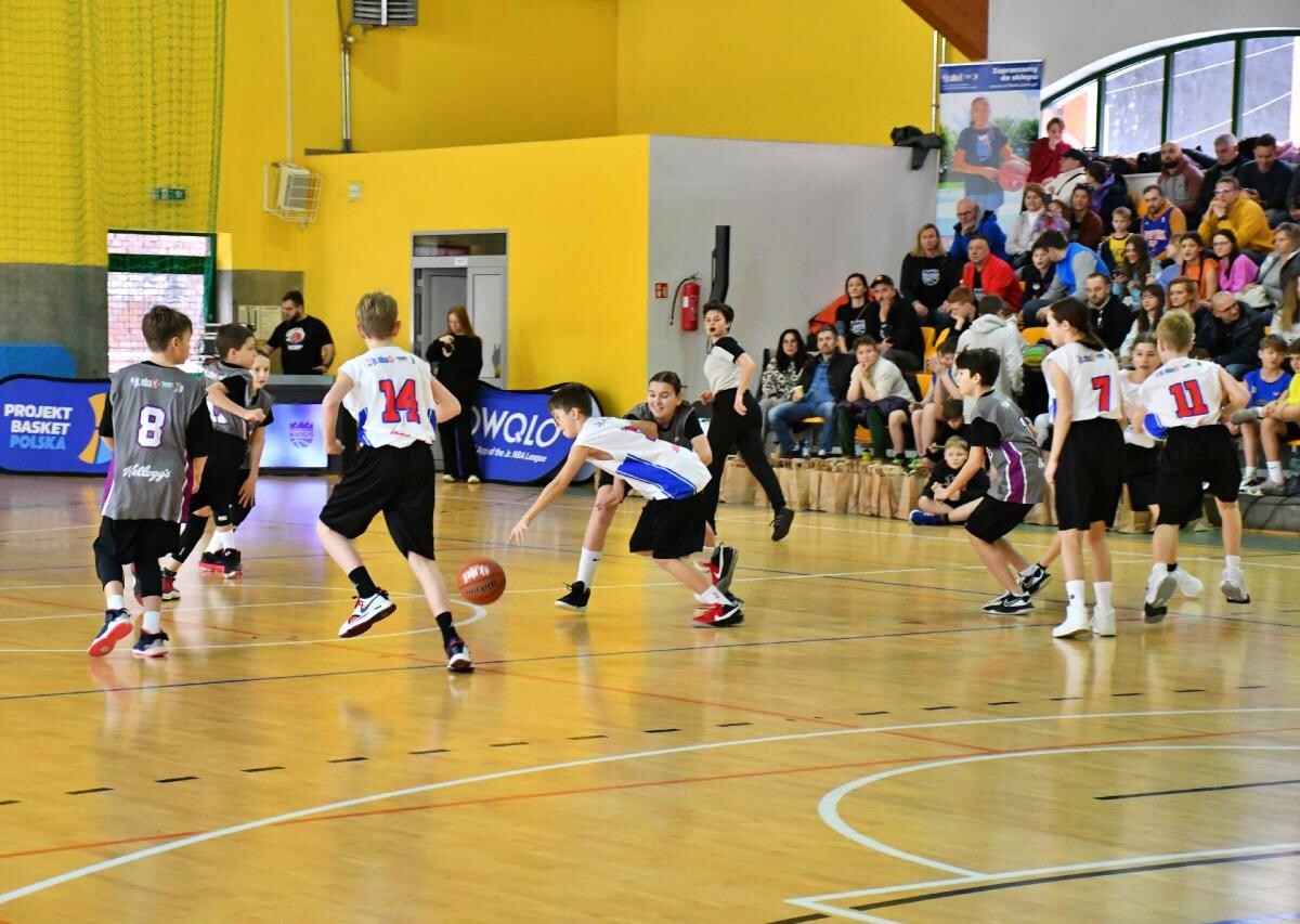 Wczoraj, 20 stycznia w sali gimnastycznej Szkoły Podstawowej nr 14 w Rudzie Śląskiej odbyła się druga edycja Jr. NBA Projekt Basket League / fot. Jacek Knapik
