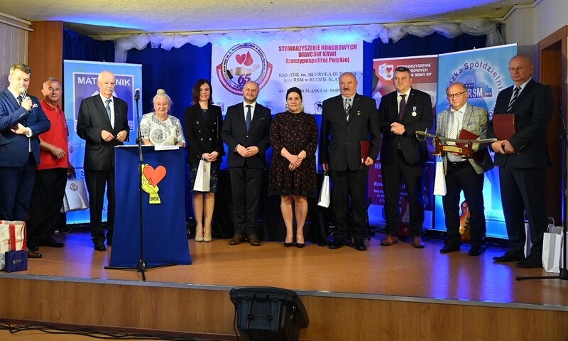 Jubileusz 65 lat istnienia rudzkiego Klubu Honorowych Dawców Krwi im. H. Dunanta