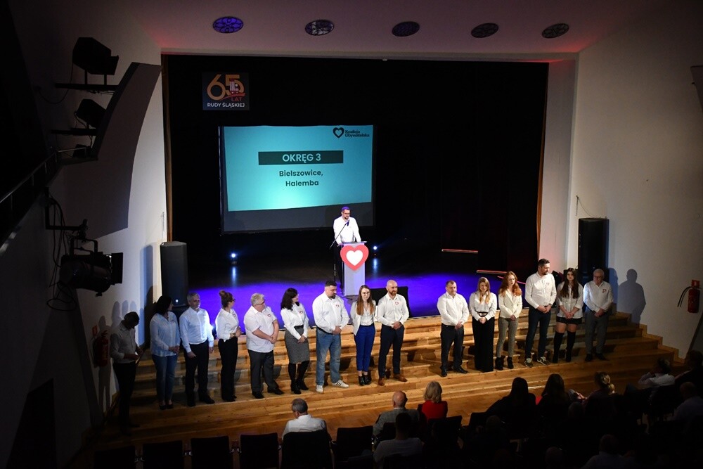 Kandydaci Koalicji Obywatelskiej na radnych miejskich w Rudzie Śląskiej. / fot. Jacek Knapik